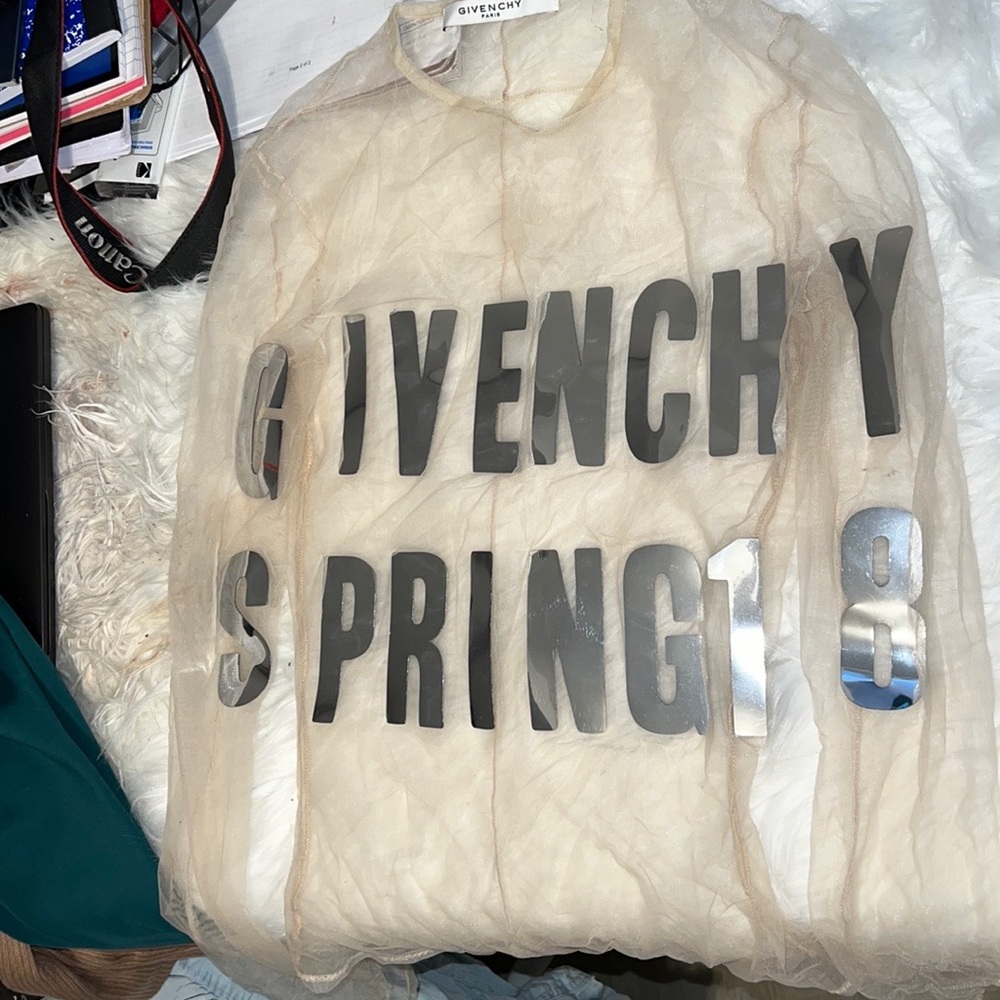 Authentic Givenchy Spring 18 tulle Bodysuit.